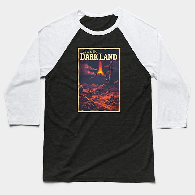 Come to the Dark Land - Vintage Travel Poster - Fantasy Baseball T-Shirt by Fenay-Designs